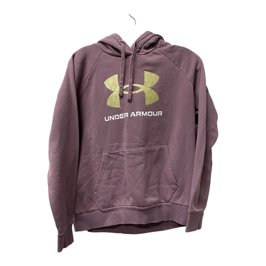 Athletic Sweatshirt Hoodie By Under Armour In Purple, Size:M