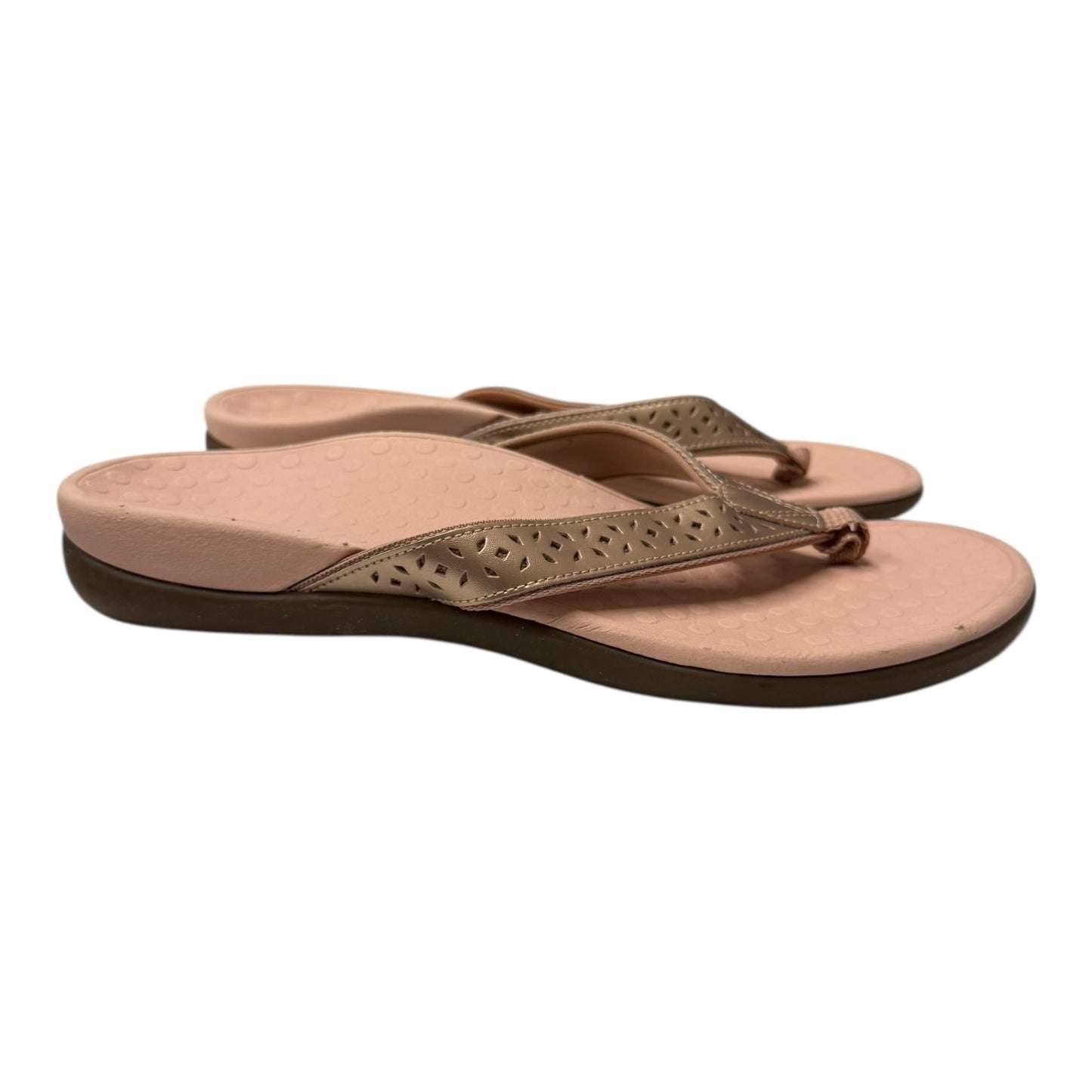 Sandals Flip Flops By Vionic In Pink, Size:9