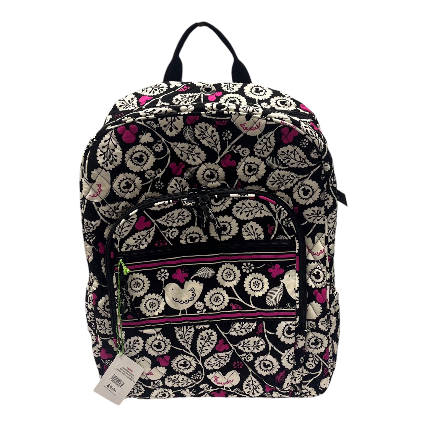 Backpack By Vera Bradley In Black & White, Size:Medium