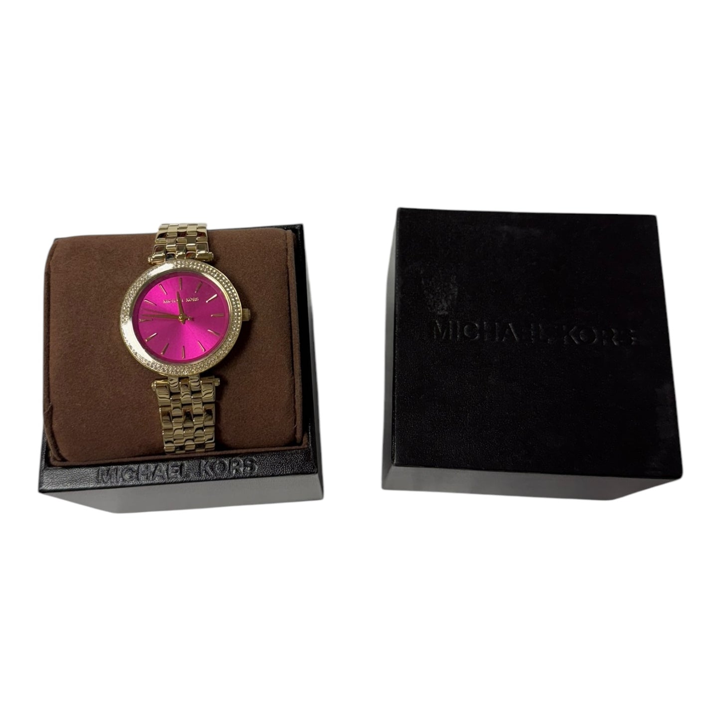 Watch By Michael By Michael Kors In Gold & Pink