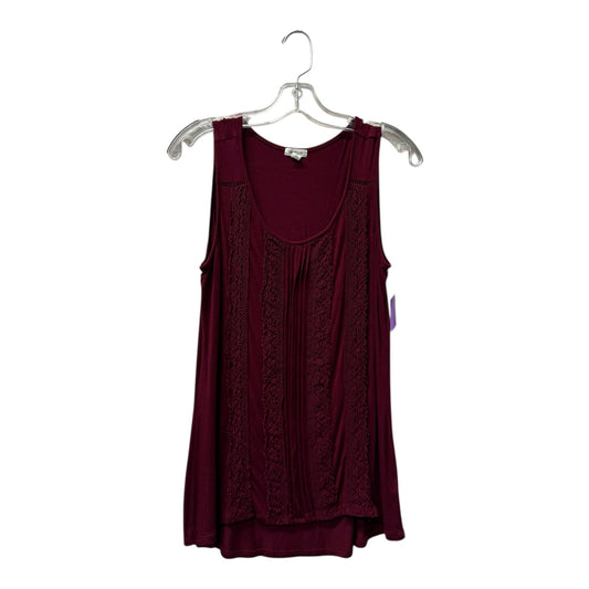 Top Sleeveless By Westport In Maroon, Size:S
