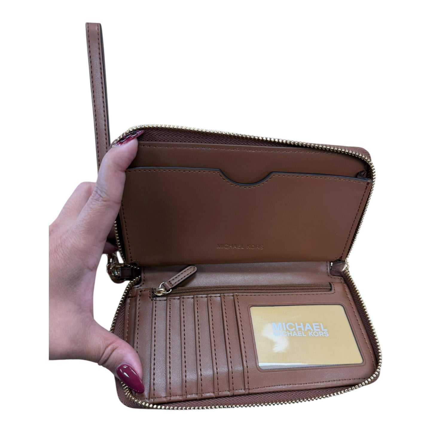 Wallet Designer By Michael Kors In Brown, Size:Medium