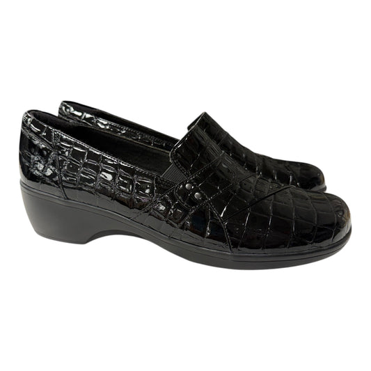 Shoes Flats By Clarks In Black, Size:12