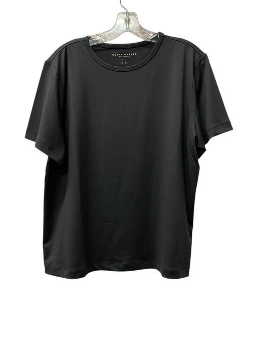 Top Ss Basic By Susan Graver In Black, Size:Xl