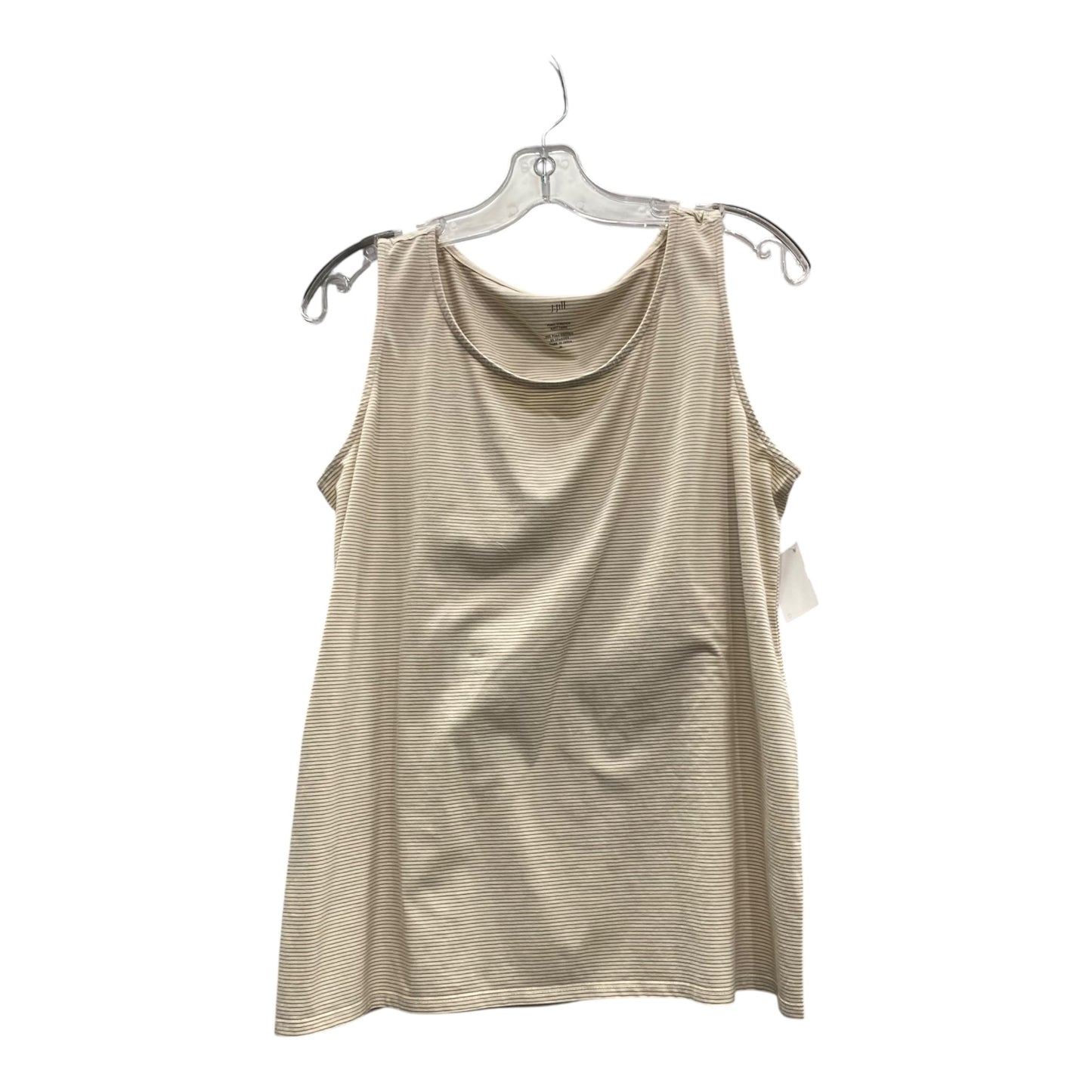 Top Sleeveless By J. Jill In Tan, Size:M