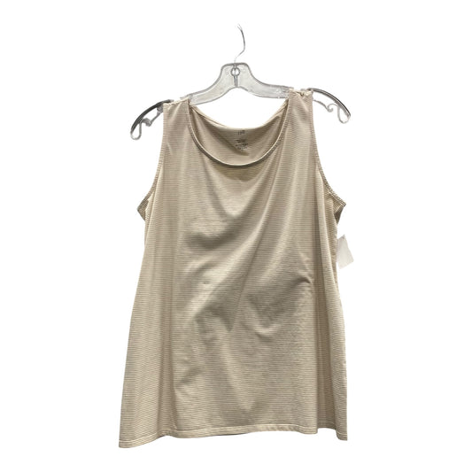 Top Sleeveless By J. Jill In Tan, Size:M