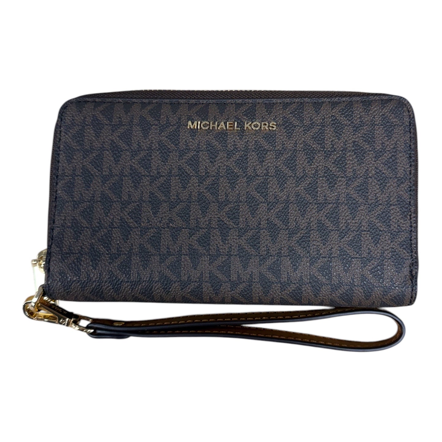 Wristlet Designer By Michael Kors In Brown, Size:Medium