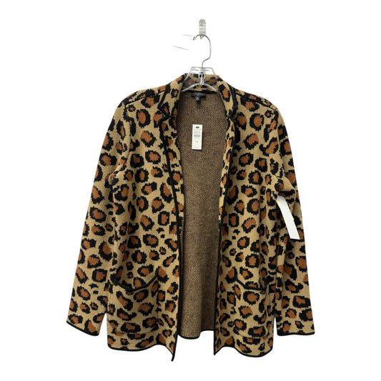 Cardigan By Talbots In Animal Print, Size:Sp