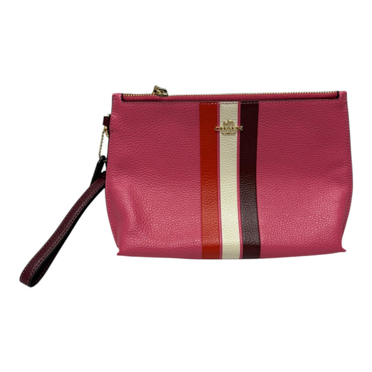 Wristlet Designer By Coach In Pink, Size:Large