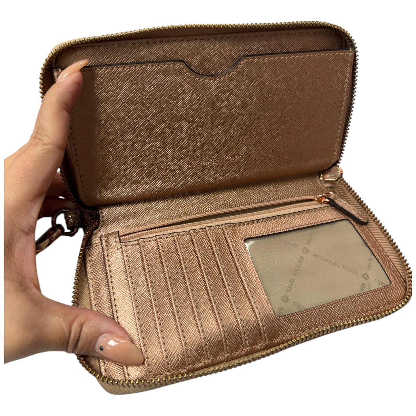Wristlet Designer By Michael Kors In Pink, Size:Medium