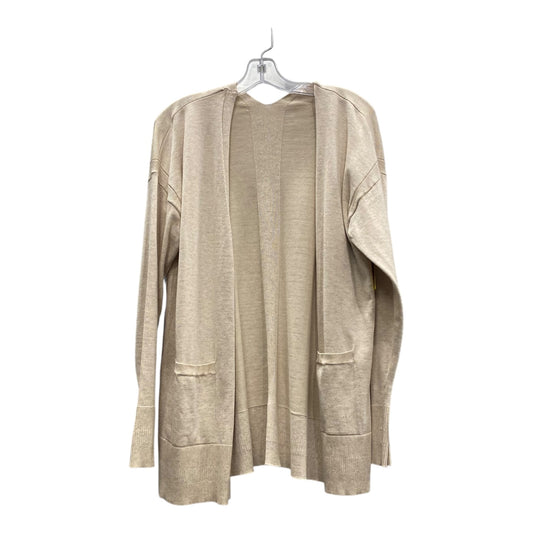 Sweater Cardigan  In Tan, Size:L