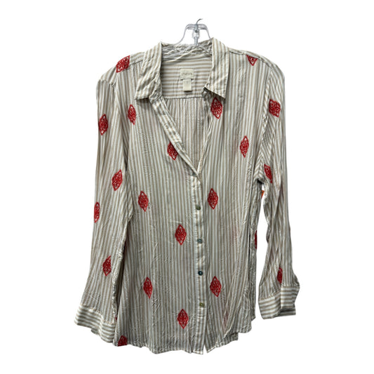 Top Ls By Chicos In Beige, Size:Xl