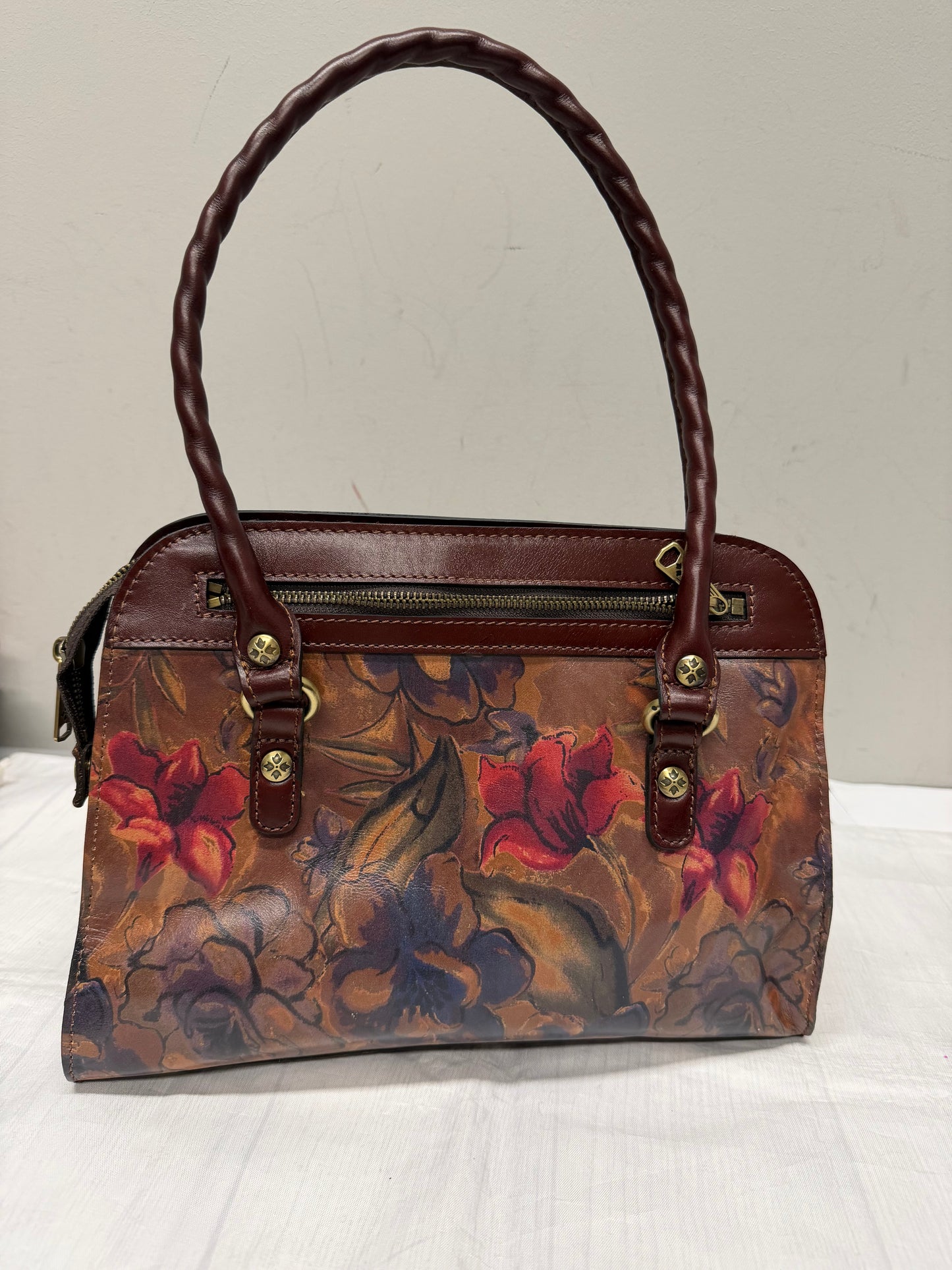Handbag Designer By Patricia Nash In Brown, Size:Medium