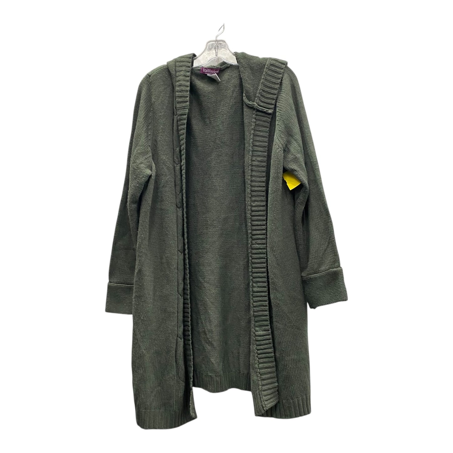 Sweater Cardigan By Cme In Green, Size:1X