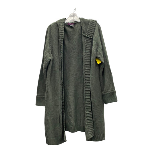 Sweater Cardigan By Cme In Green, Size:1X