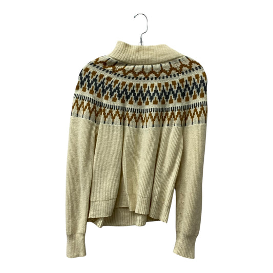 Sweater By J. Crew In Cream & Grey, Size:S