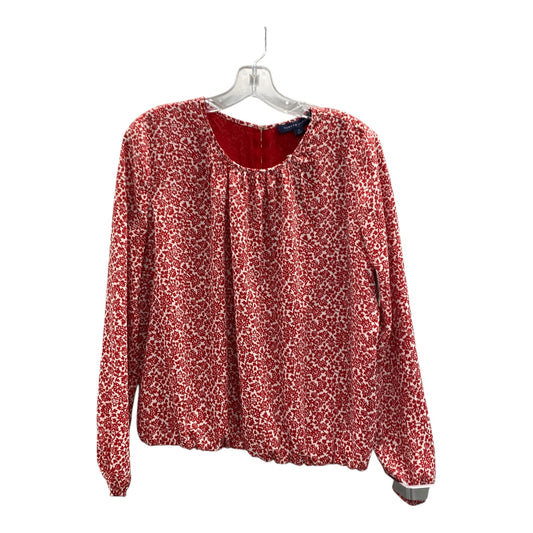 Top Ls By Tommy Hilfiger In Red, Size:M