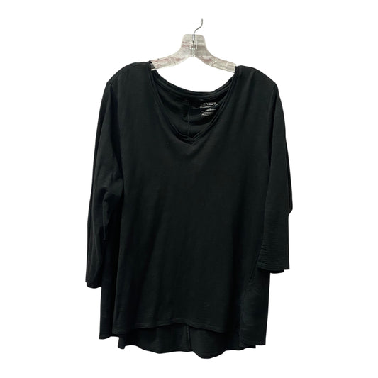Top Ls By Chicos In Black, Size:Xl