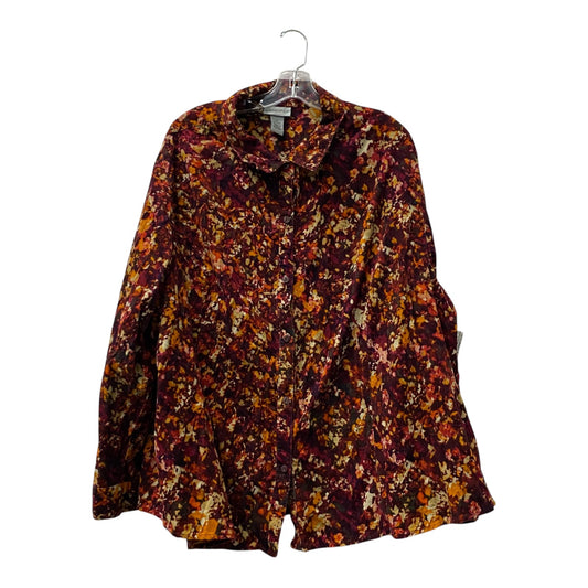 Top Ls By Catherines In Red, Size:3X