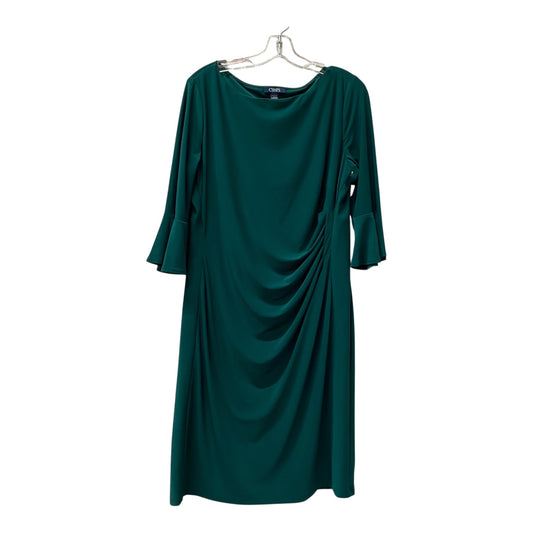 Dress Casual Midi By Chaps In Green, Size:Xl