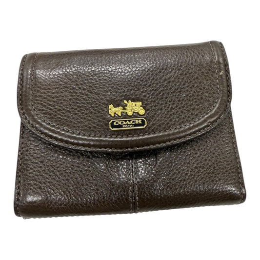 Wallet Designer By Coach In Brown, Size:Medium