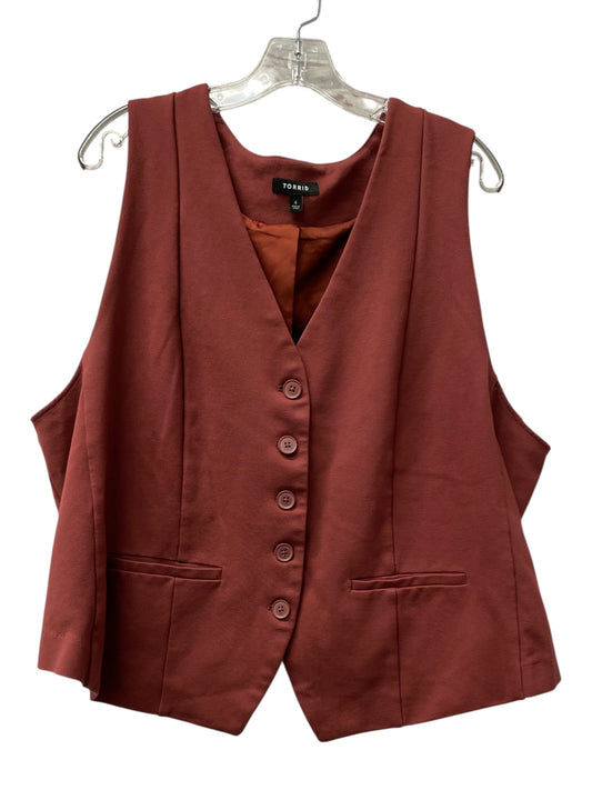Vest Other By Torrid In Red, Size:4X