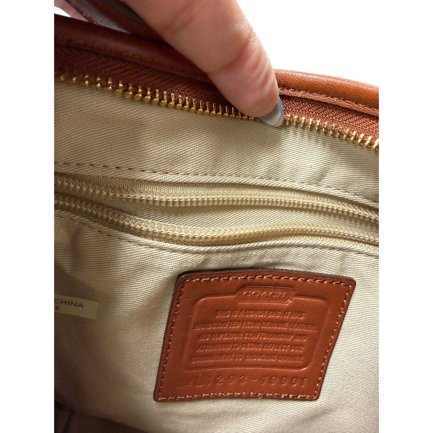 Crossbody Designer By Coach In Brown, Size:Small
