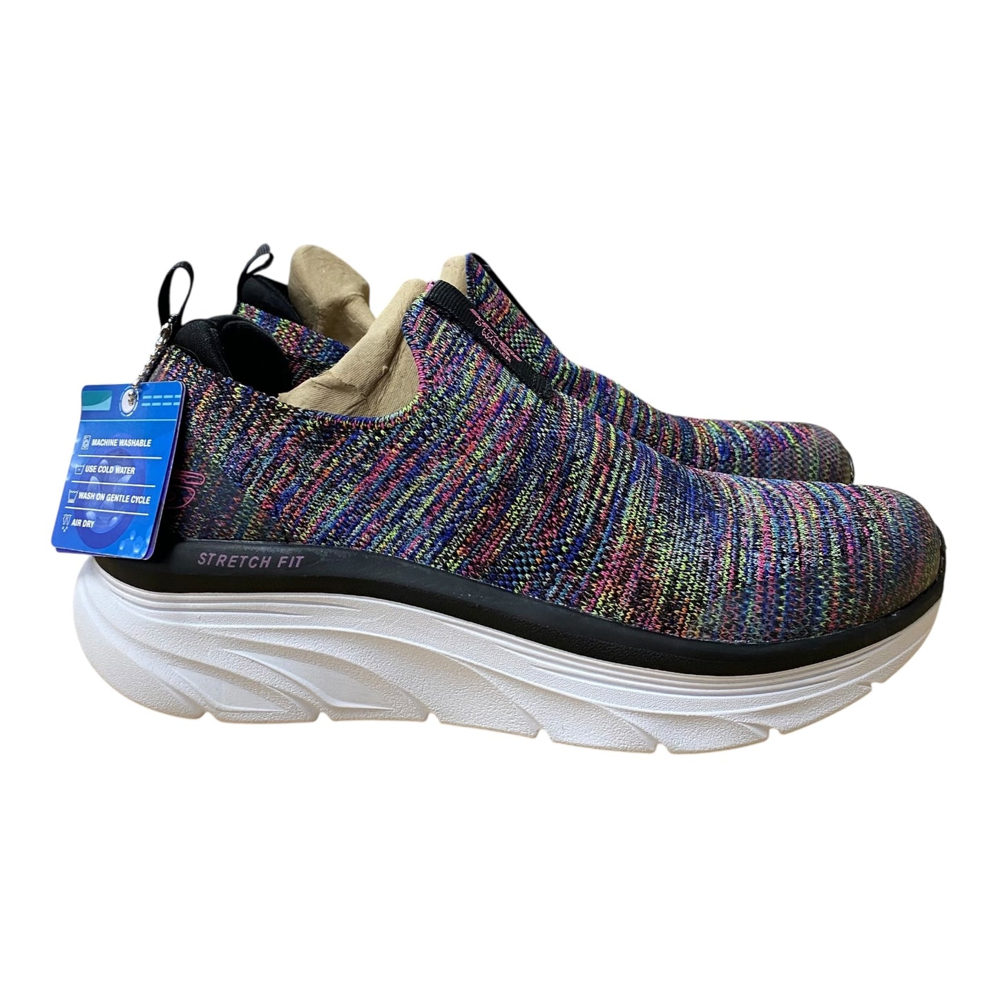 Shoes Athletic By Skechers In Black & Pink, Size:8