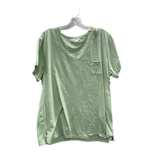 Top Ss Basic By Hanes In Green, Size:L