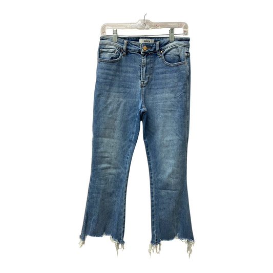 Jeans Flared By Mica Los Angeles In Blue Denim, Size:6