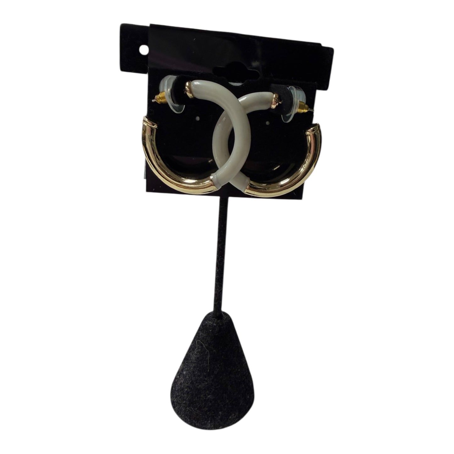 Earrings Hoop  In Grey