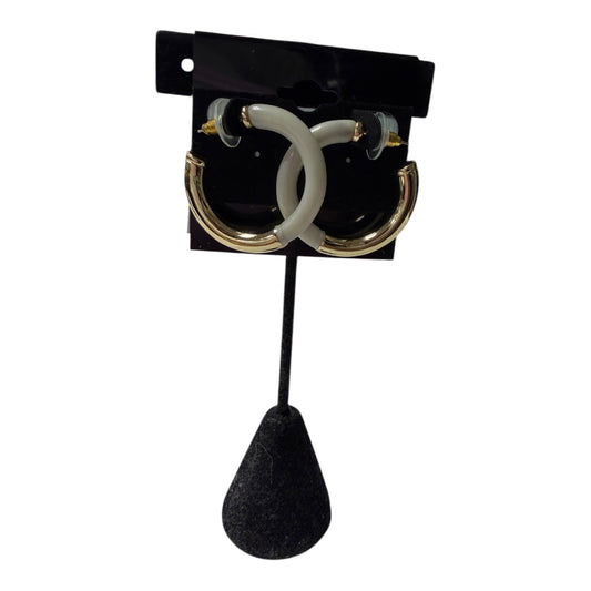 Earrings Hoop  In Grey