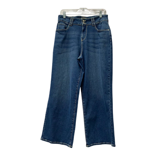 Jeans Wide Leg By Falls Creek In Blue, Size:12