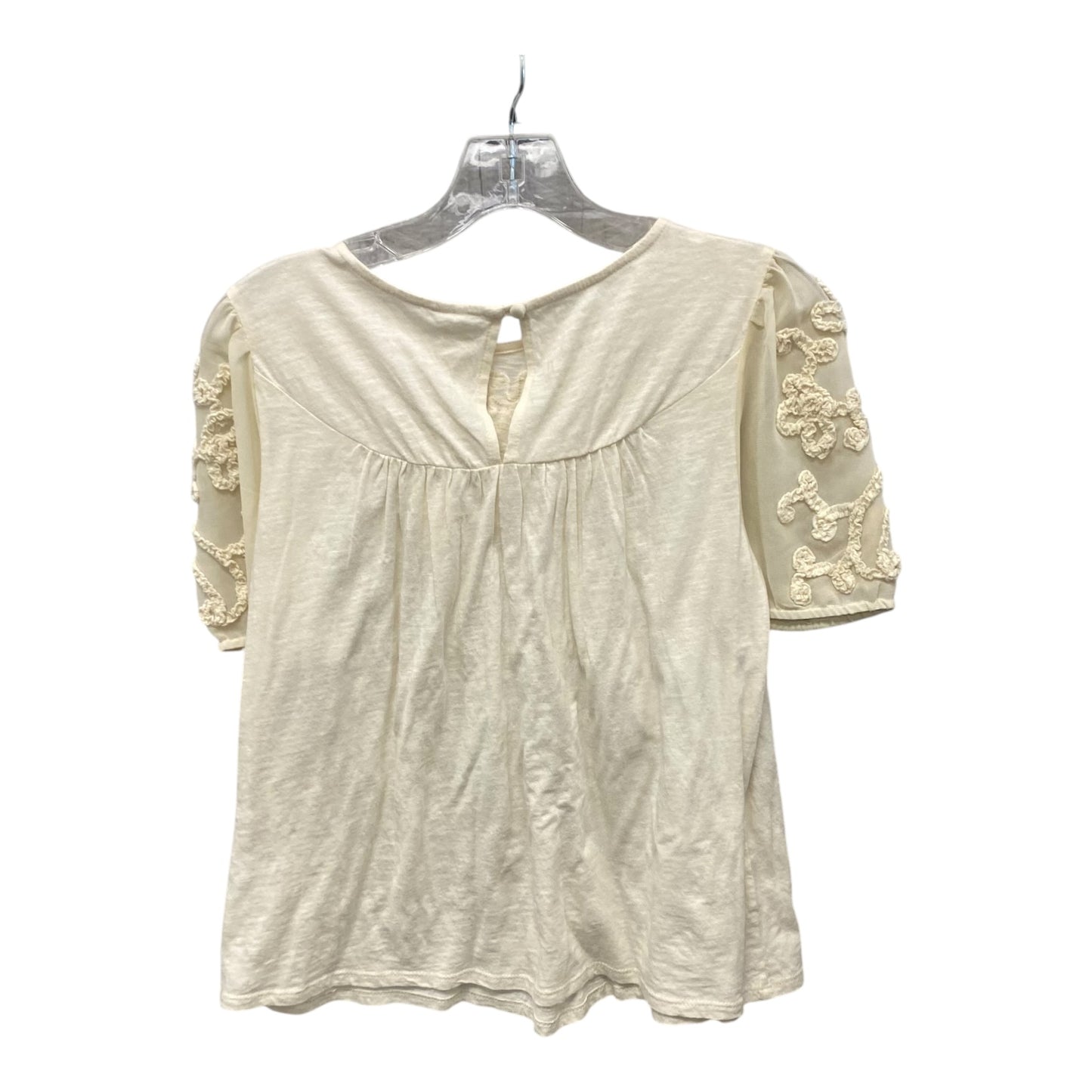 Top Ss By Anthropologie In Ivory, Size:Xs