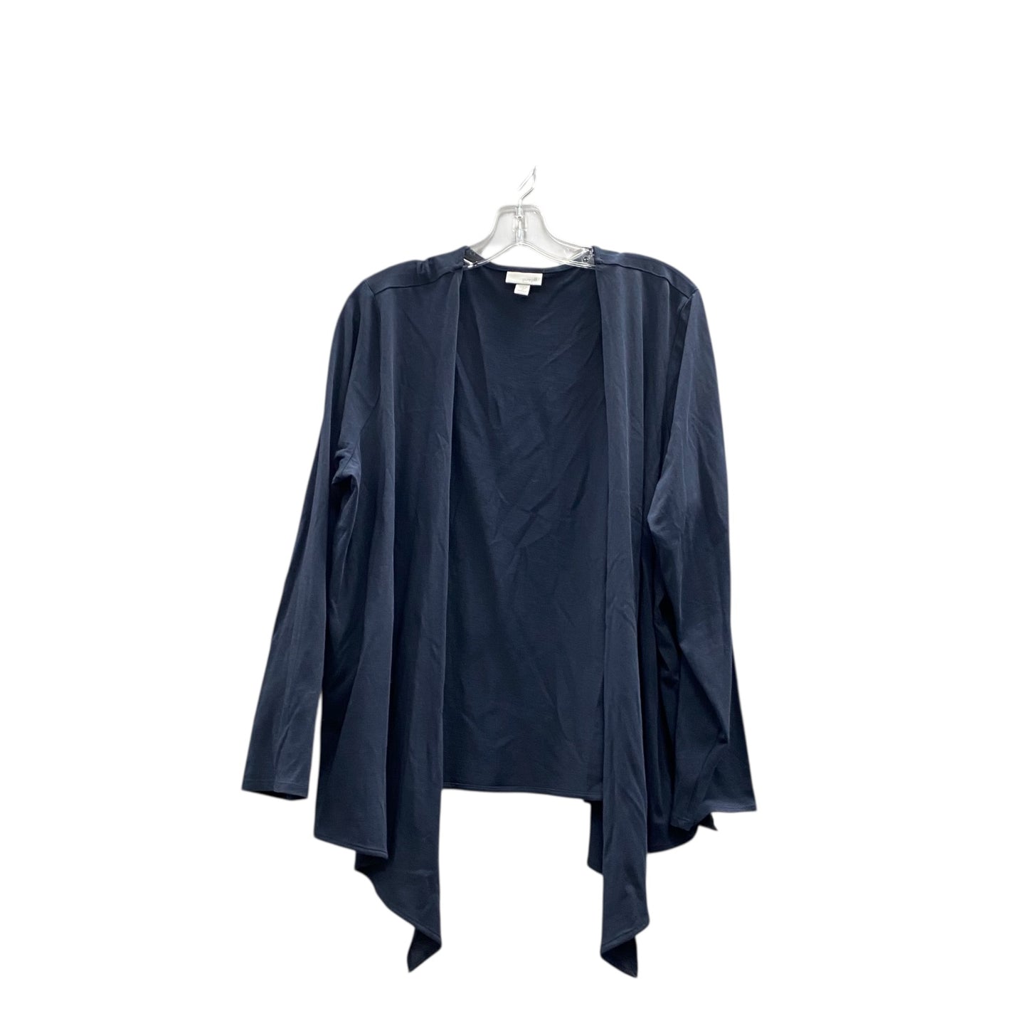 Sweater Cardigan By Pure Jill In Blue, Size:2X