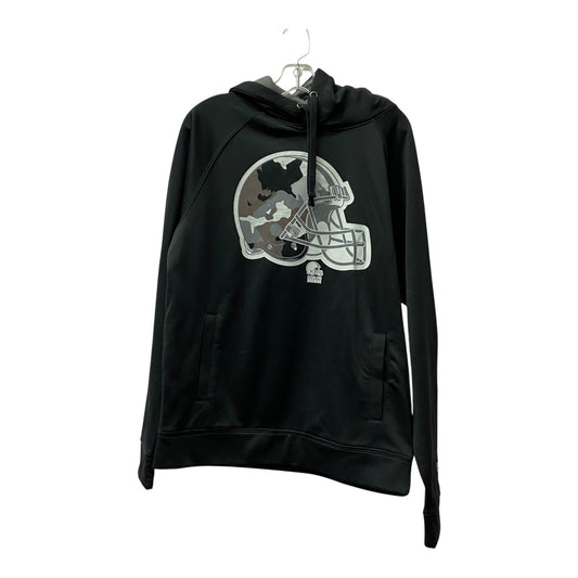 Athletic Sweatshirt Hoodie By Nfl In Black, Size:M