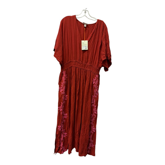 Dress Casual Maxi By Knox Rose In Orange, Size:L