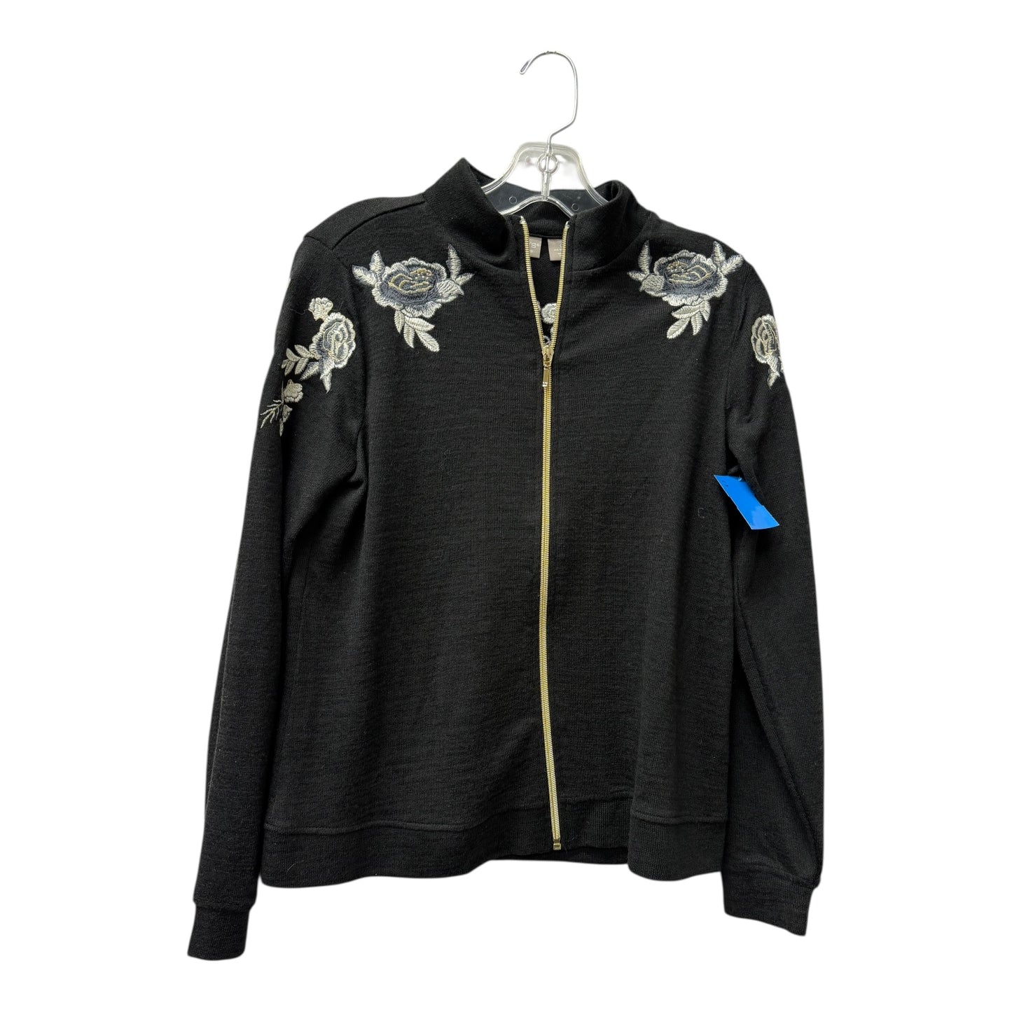 Sweater Cardigan By Chicos In Black, Size:S