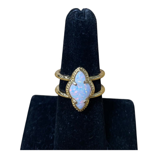 Ring Other By Kendra Scott In Gold, Size:6.5