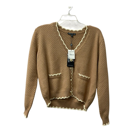 Sweater By Adrianna Papell In Tan, Size:M