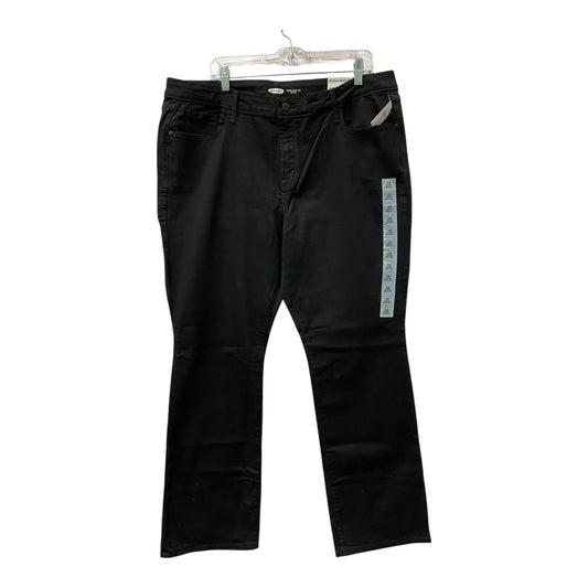 Jeans Boot Cut By Old Navy In Black Denim, Size:18