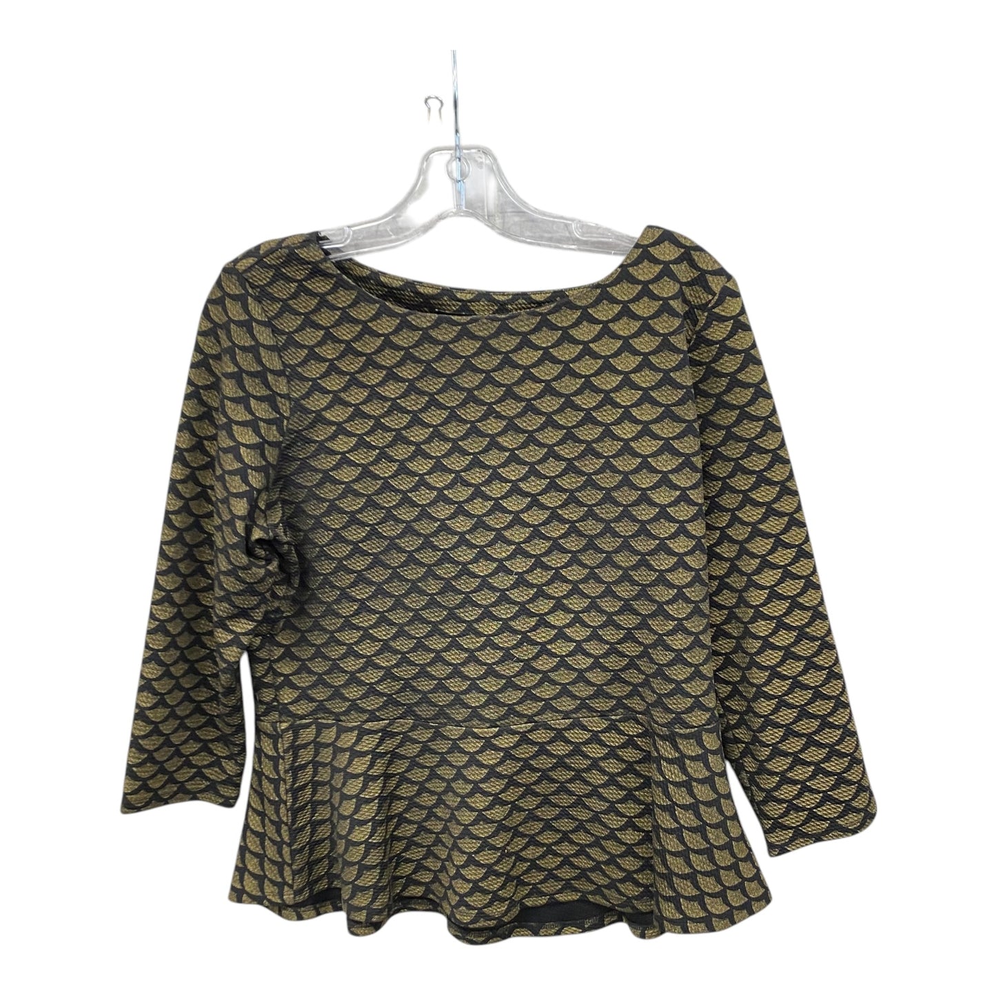 Top Ls By Ivanka Trump In Black & Gold, Size:M