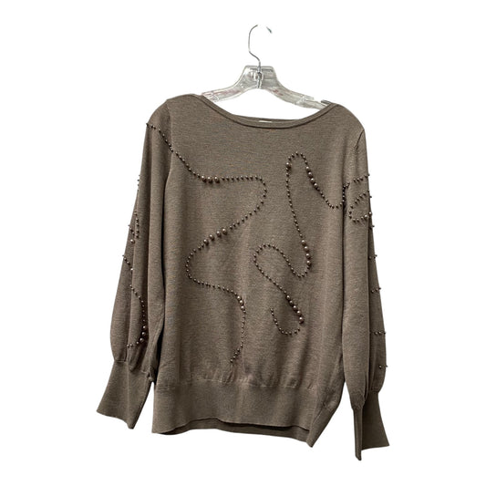 Sweater By Chicos In Brown, Size:L