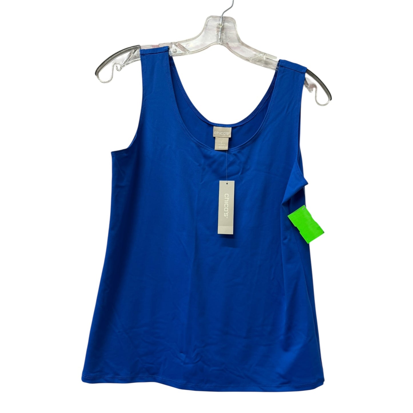 Top Sleeveless By Chicos In Blue, Size:M