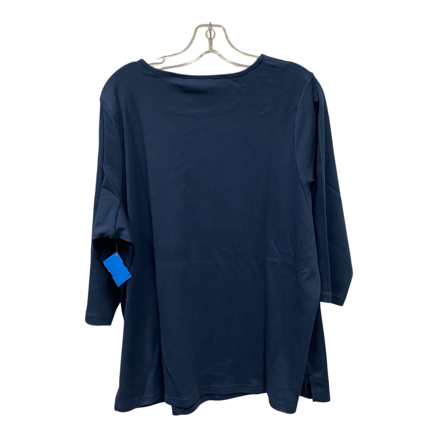 Top Ls By Quaker Factory In Blue, Size:1X