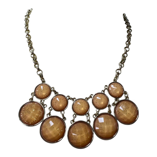 Necklace Statement  In Orange