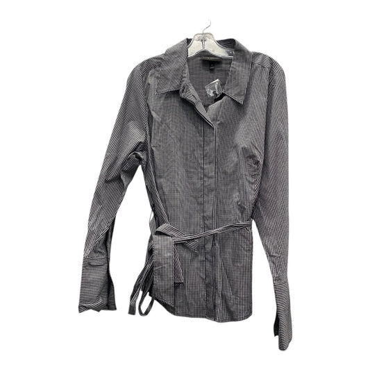 Blouse Ls By Lane Bryant In Black & White, Size:2X