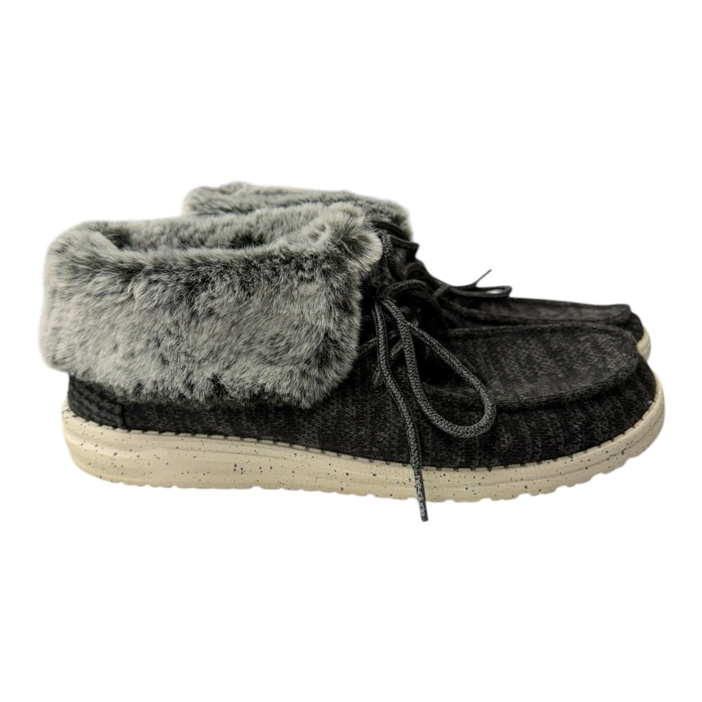 Shoes Flats By Hey Dude In Black, Size:8