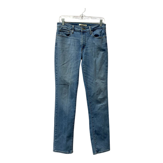 Jeans Straight By Levis In Blue Denim, Size:10