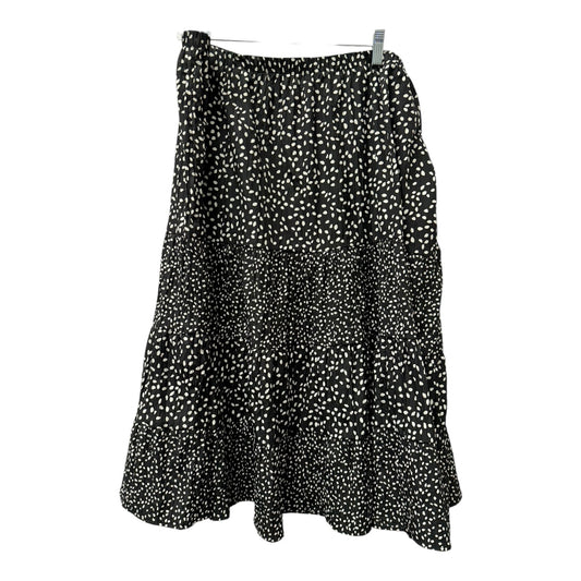 Skirt Midi By Susan Graver In Polkadot Pattern, Size:18